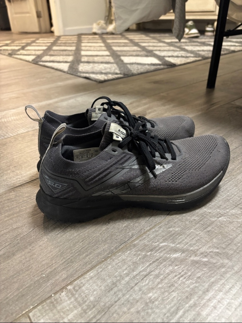 Brooks Women’s Black Athletic Running Shoes with Gray Accents